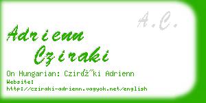 adrienn cziraki business card